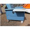 Image 2 : Champion Manufacturing Rolling Blue Vinyl Recliner Transporter Arm Chair