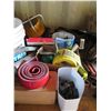 Image 3 : Contents of Shelf:  Air Hoses, Safety Tape, Hoses, Acetone, Funnels, etc