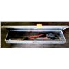 Image 1 : Northern Industrial Diamond Plate Truck Tool Box w/ Bolt Cutters, Misc Tools