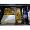Image 8 : Craftsman Rolling 3 Drawer Black Metal Tool Chest w/ Amprobe & Misc Tools