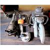 Image 1 : Qty 3 Tools - Skil Band Saw, Target Pull Start Saw, & Quickie Cut Off Saw