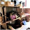 Image 1 : Contents of Shelf: Landscape Supplies, Nylon Tie-Down Straps, Misc Parts, etc
