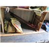 Image 2 : Contents of Shelf: Landscape Supplies, Nylon Tie-Down Straps, Misc Parts, etc