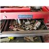 Image 8 : 2 Piece Husky Red Metal Tool Boxes w/ Misc Tools in Drawers