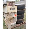 Image 1 : Qty 4 245/45ZR18 Tires & 4 Cases Centerline & M/T Classic Rims
