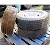 Image 1 : Qty 3 Firestone Wilderness AT P265/75R16 114S Tires on Rims