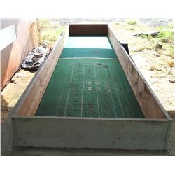 Wood & Felt Craps Dice Game Table