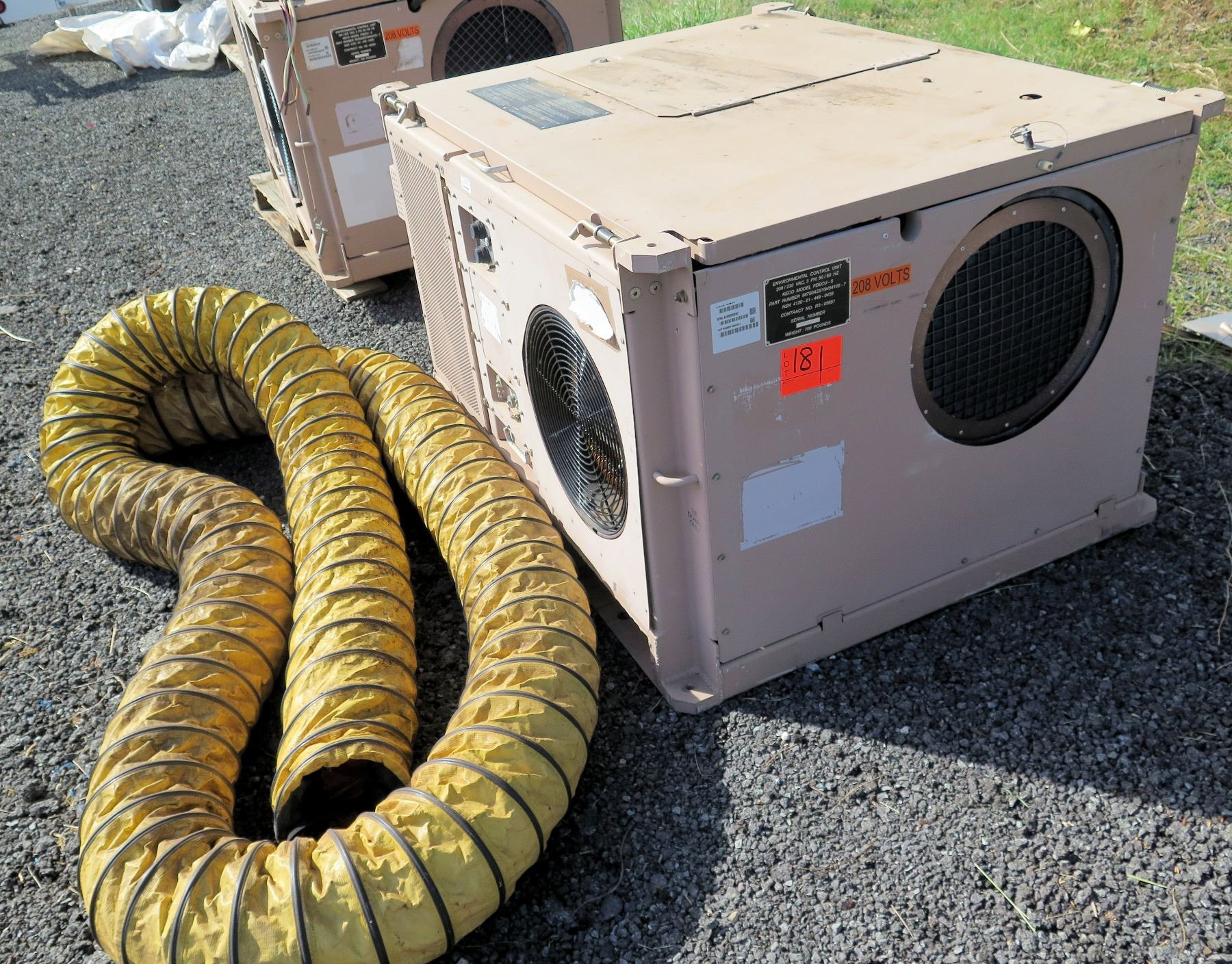 Fdecu Field Deployable Environmental Control Unit 208/230 Vac, Model FDECU-5 ...