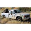 Image 1 : GMC 2500 White Single Cab Pick Up Truck FOR PARTS & Tires/Rims in Bed