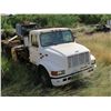Image 8 : White International 4900 DT 466E Flatbed Truck (No Motor -Plates Not in Storage!)