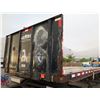 Image 1 : Single Axle Flatbed Trailer w/ Wood Deck & Headboard