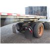 Image 8 : Single Axle Flatbed Trailer w/ Wood Deck & Headboard