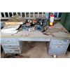 Image 1 : Metal 5-Drawer Shop Desk w/ Tools, Portable Vacuum, Fire Extinguisher, etc
