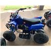 Image 1 : Zhejiang Industrial Co Kids' Blue Quad ATV, Missing Seat (Starts & Runs)