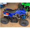 Image 2 : Zhejiang Industrial Co Kids' Blue Quad ATV, Missing Seat (Starts & Runs)
