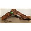 Image 1 : NICELY TOOLED LEATHER BELT W / HOLSTER