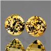 Image 1 : NATURAL ORANGISH YELLOW SAPPHIRE PAIR - FLAWLESS