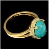 Image 3 : Natural Turquoise Unheated 10x8 MM Ring