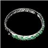 Image 3 : Natural Top Rich Green Emerald 130.48 Ct Bangle