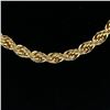 Image 2 : IMPRESSIVE 14 KT GOLD PLATED ROPE CHAIN NECKLACE