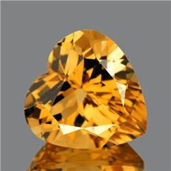 NATURAL GOLDEN ORANGE CITRINE Heart 11 MM - FL