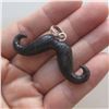 Image 1 : Natural Hand Carved Mustache Pendant