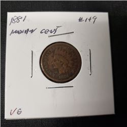 1881 Indian Head  Cent