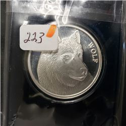 Wolf Head 1 Oz Silver