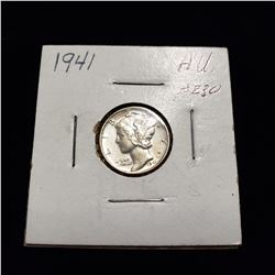 1941 Mercury Dime