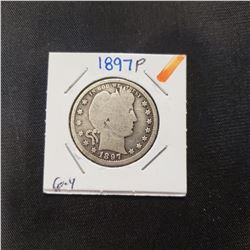 1897 P Barber Quarter