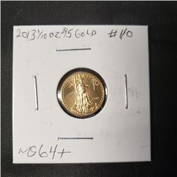 2013 1/10 OZ $5 Gold American Eagle