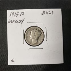 1918-D Mercury Dime