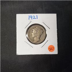 1921 Mercury Dime