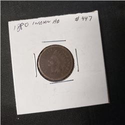 1880 Indian Head  Cent