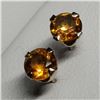 Image 1 : 14K Yellow Gold Citrine(0.6ct) Earrings, Made in Canada