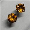 Image 2 : 14K Yellow Gold Citrine(0.6ct) Earrings, Made in Canada