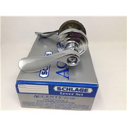 Schlage Lever Set- Nickel with Lock