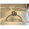 Image 1 : Ladies 10K white gold, .50 carat solitaire diamond ring appraised $3800.00
