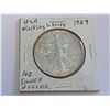 Image 3 : USA Walking Liberty 1989 1 OUNCE FINE SILVER Dollar