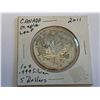 Image 1 : Royal Canadian Mint one troy ounce .9999 Silver Maple Leaf $5.00