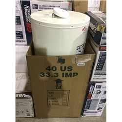 Best Canadian Water Heater - Gas Water Heater 40 Gal - 34 000 BTU - White - Model: GG40-34L-FN2U