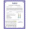 Image 2 : Genuine 4.68 ctw Blue Topaz & Diamond Earrings 14KT Yellow Gold - REF-40F7Z