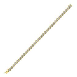 Diamond Tennis Bracelet 4-3/4 Cttw 10kt Yellow Gold