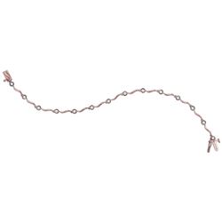 Diamond Link Fashion Bracelet 1/4 Cttw 10kt Rose Gold