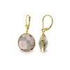 Image 1 : Genuine 36 ctw Amethyst Earrings 14KT Yellow Gold - REF-80X4M