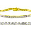 Image 1 : Natural 2ct VS-SI Diamond Tennis Bracelet 18K Yellow Gold - REF-200R2N