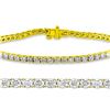 Image 1 : Natural 2.01ct VS-SI Diamond Tennis Bracelet 14K Yellow Gold - REF-168N6K