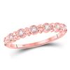 Image 1 : Diamond Stackable Band Ring 1/10 Cttw 10kt Rose Gold