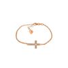 Image 1 : Genuine 0.05 ctw Diamond Anniversary Bracelet 14KT Rose Gold - REF-61N8R