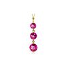 Image 1 : Genuine 3.6 ctw Pink Topaz Necklace 14KT Yellow Gold - REF-24Z4N